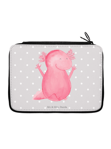 Mr. & Mrs. Panda Mäppchen Axolotl Hurra ohne Spruch in Grau Pastell