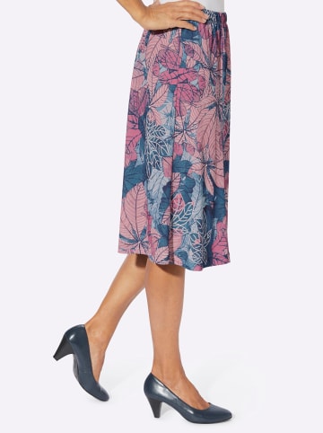 WITT WEIDEN Jersey-Rock in jeansblau-altrosa-bedruckt