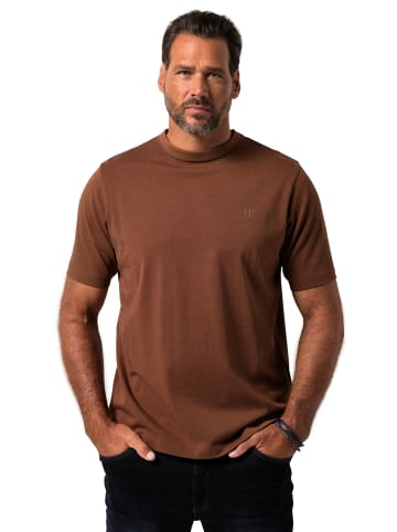 JP1880 Kurzarm T-Shirt in kastanienbraun