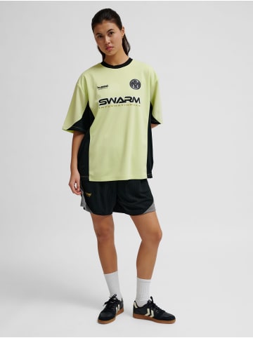 Hummel T-Shirt Hmlloose Fußball Erwachsene in SHADOW LIME
