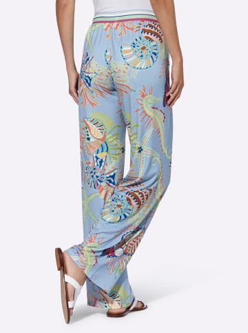 Heine Jersey-Hose in eisblau-reseda-bedruckt