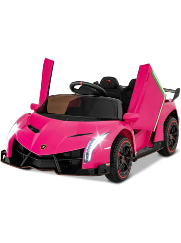 COSTWAY 12V Lamborghini Elektroauto in Rosa