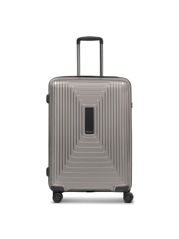 Redolz Essentials 14 4 Rollen Trolley M 65 cm mit Dehnfalte in coffee grey metallic