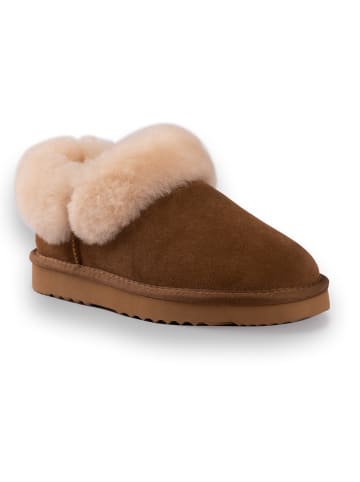 Aus Wooli Slipper Coogee in Tan