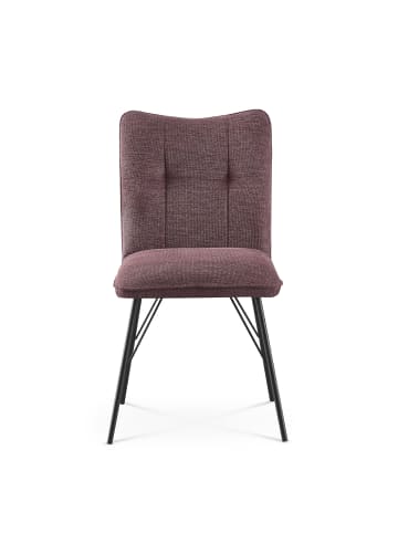 B&D Home 2er-Set: Esszimmerstuhl NELE in Merlot - (B)49 x (H)85 x (T)61,5 cm