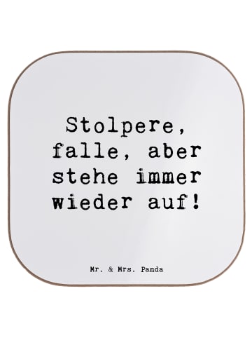 Mr. & Mrs. Panda Tischschoner Spruch Fehler machen und daraus le... in Weiß