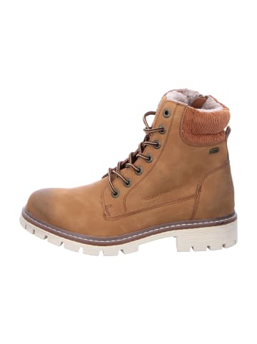 Tom Tailor Schnürboots in Braun