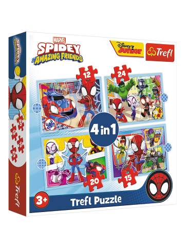 Wisam® Puzzle – „4in1 (12, 15, 20, 24)“ – Spiday's Crew 34611