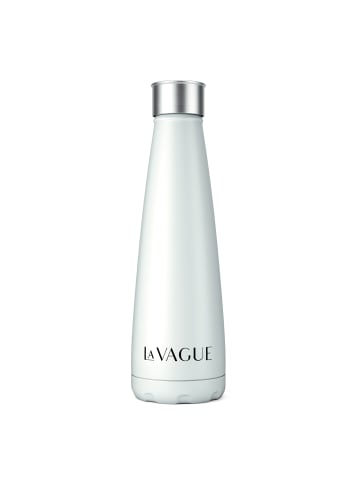 LA VAGUE GRAVITY Edelstahl-Isolierflasche in mattweiß