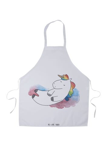 Mr. & Mrs. Panda Kochschürze Einhorn Wolke 7 ohne Spruch in Weiß