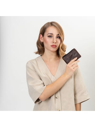 Farmhood Memphis Schlüsseletui Leder 12 cm in dark brown