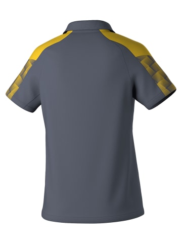 erima Damen Poloshirt in slate grey/gelb