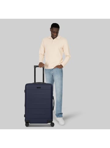 Police London 4 Rollen Trolley 64 cm mit Dehnfalte in dark navy