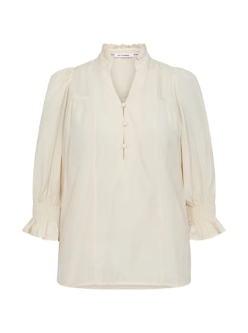 Co'couture Top AilaCC Frill SS V in Off white