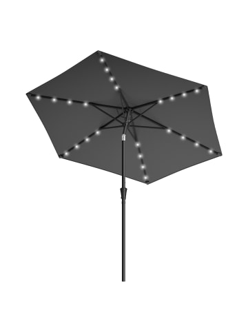 SONGMICS Sonnenschirm Sheld in Grau - (H)241 x Ø270 cm