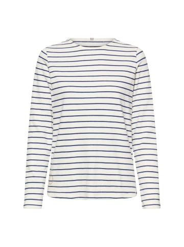 Camel Active Langarm-T-Shirt aus reiner Baumwolle in Indigoblau