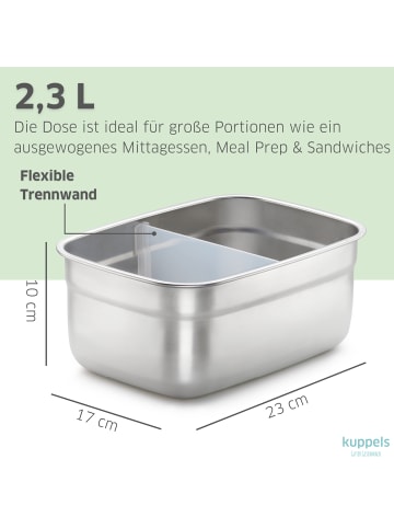 Kuppels 2-tlg. Frischhaltedose SELECTION in grau