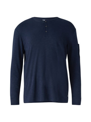 S. Oliver Rundhals Langarmshirt für Herren in blau
