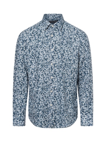 Marc O'Polo Hemd in petrol ecru - 0001