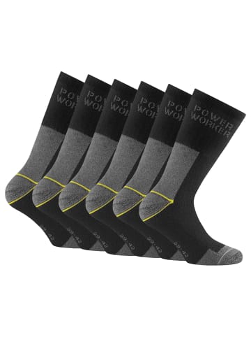 Rohner Socken 6er Pack in Schwarz/Grau