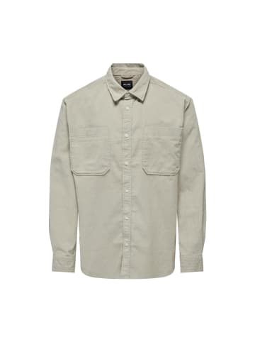 Only&Sons Langarmhemd in Silver Lining