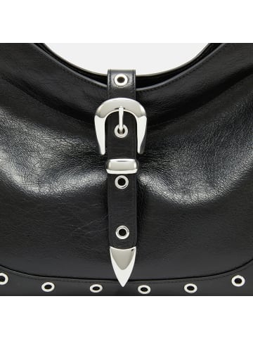 Les Visionnaires Elisa Rivet Umhängetasche Leder 40 cm in black
