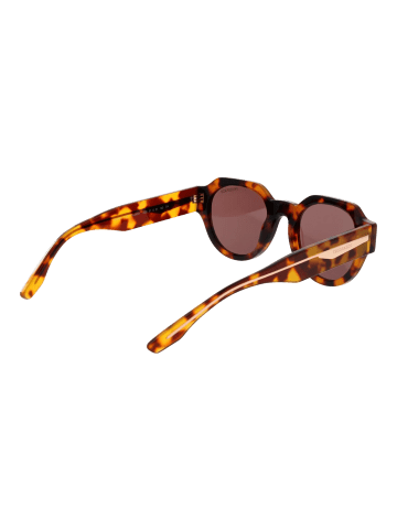 Trussardi Unisex Sonnenbrille Panto Havanna