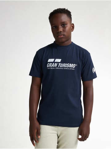 Petrol Industries T-Shirt mit Logo Gran Turismo Pit Stop in Blau