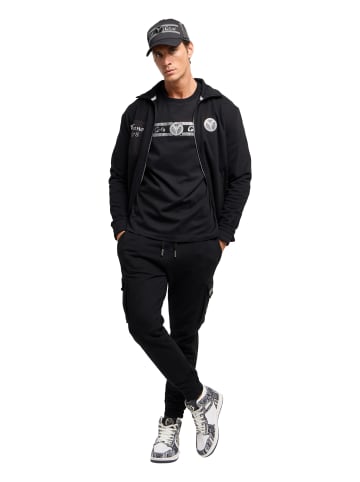 Carlo Colucci T-Shirt Di Pastena in Schwarz