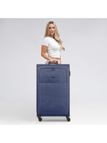 Redolz Essentials 12 4-Rollen Trolley XL 90 cm sehr groß Sondergröße in blue