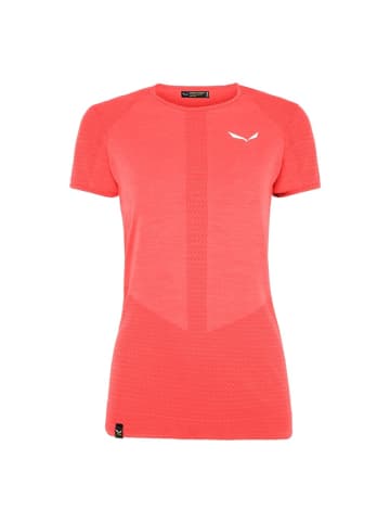 Salewa W ZEBRU RESPONSIVE S/S TEE in Fire Red