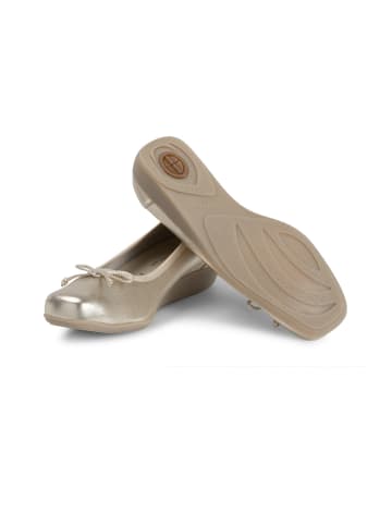 VITAFORM Hirschleder Ballerinas in gold