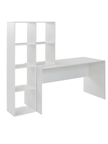 KADIMA DESIGN Schreibtisch mit Regal 170x59x143,5 cm Bürotisch Modern,