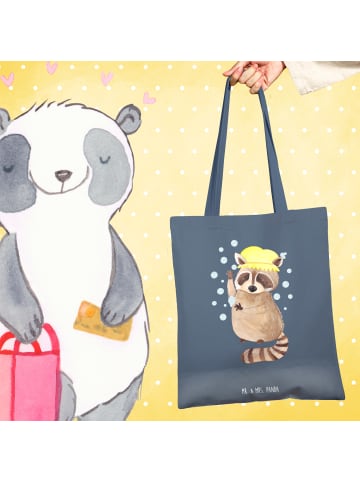 Mr. & Mrs. Panda Tasche Waschbär ohne Spruch in Indigo Blue