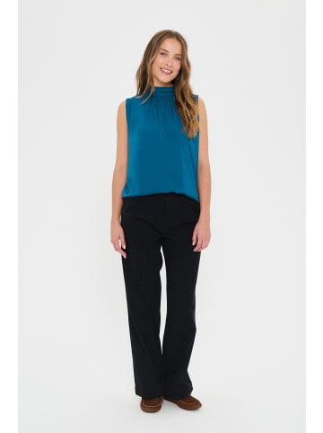 SAINT TROPEZ Ärmellose Bluse AileenSZ Gerade Passform in Majolica Blue