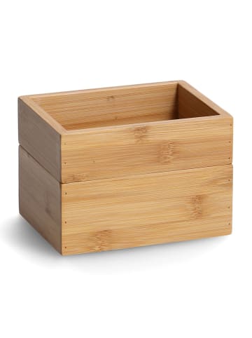 Zeller Kosmetik-Organizer, Bambus, 2er-Set in Braun, (B) 11 x (H) 10 x (L) 14,5 cm