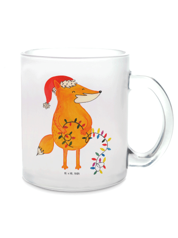 Mr. & Mrs. Panda Tee Tasse Fuchs Weihnachten ohne Spruch in Transparent