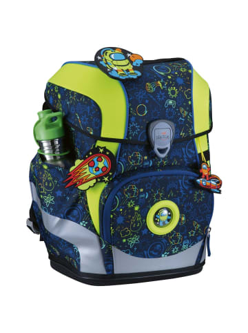 DerDieDas ErgoFlex Tiny - Schulranzen Set 5tlg. 900g (Deep Ocean) in Neon Crazy