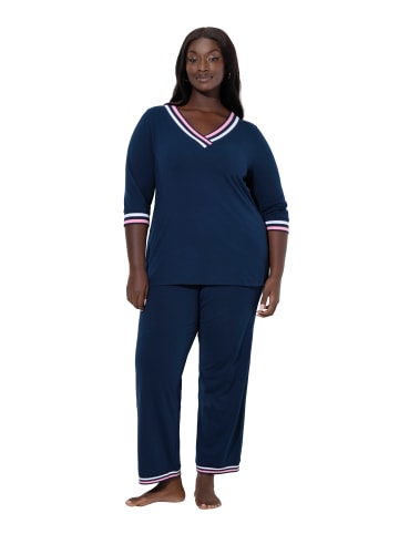 Ulla Popken Pyjama in nachtblau