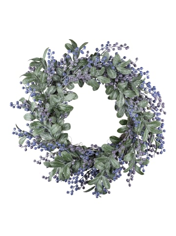 Creativ green Deko-Blattkranz mit Beeren