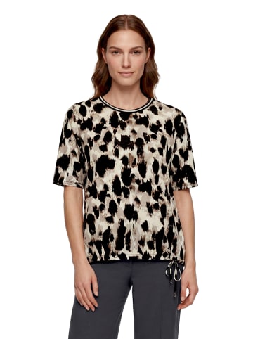 Betty Barclay Casual-Shirt mit Gummizug in Beige/Schwarz