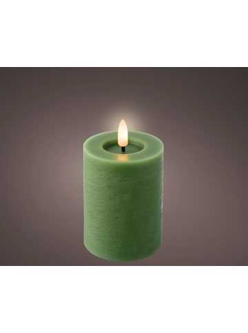 LUMINEO LED Wachskerze 11,2 x 7 cm batteriebetrieben in Grün
