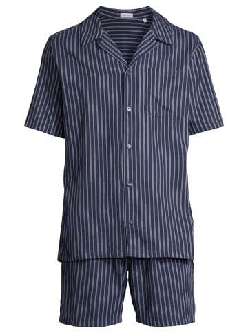 Seidensticker Schlafanzug Classic Twill in Navy