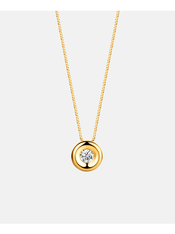 Diamant L'éternel Halskette mit Anhänger aus 750 Gelbgold mit 0.05 Karat Diamant