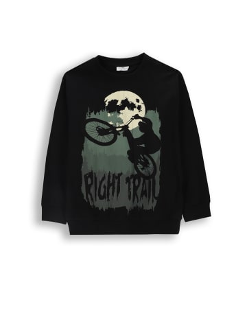 Coccodrillo Baumwoll-langarmshirt in schwarz