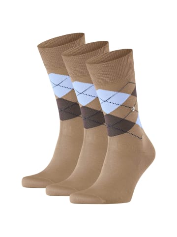 Burlington Socken 3er Pack in Hellbraun