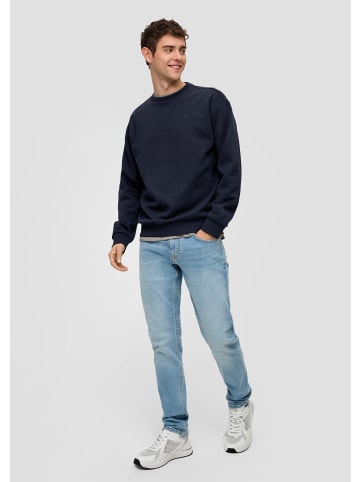 QS Sweatshirt langarm in Blau