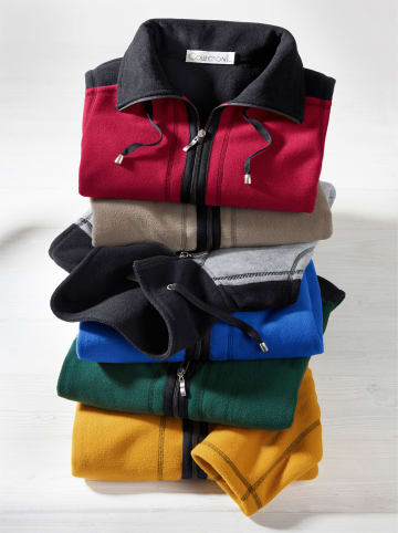 WITT WEIDEN Fleece-Jacke in blau-schwarz