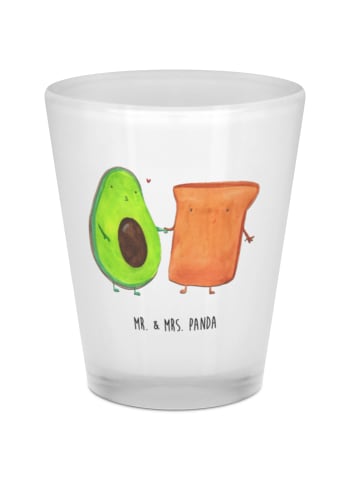 Mr. & Mrs. Panda Schnapsglas Avocado Toast ohne Spruch in Transparent