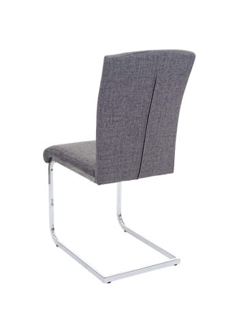 MCW 2er-Set Esszimmerstuhl F36, Stoff/Textil, grau